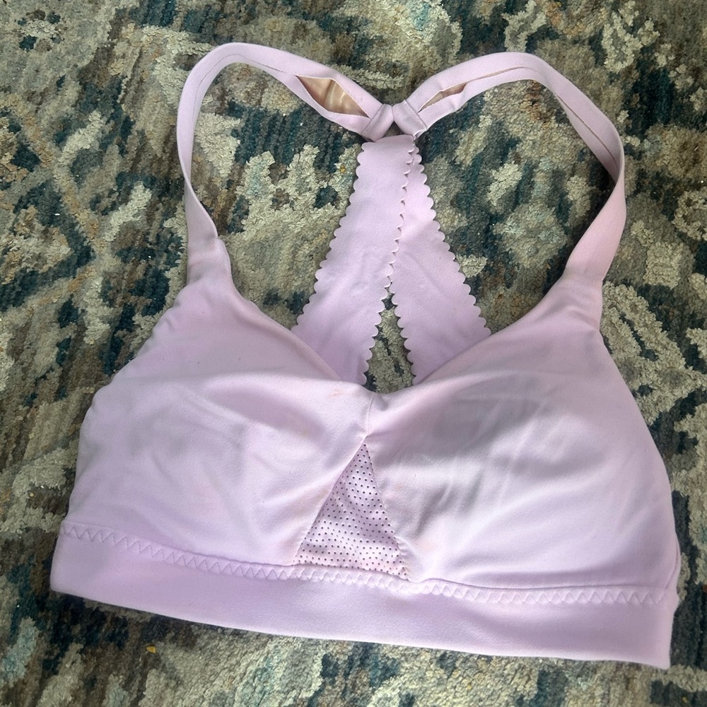 Lavender Racerback-Scalloped -Bralette-Athleta